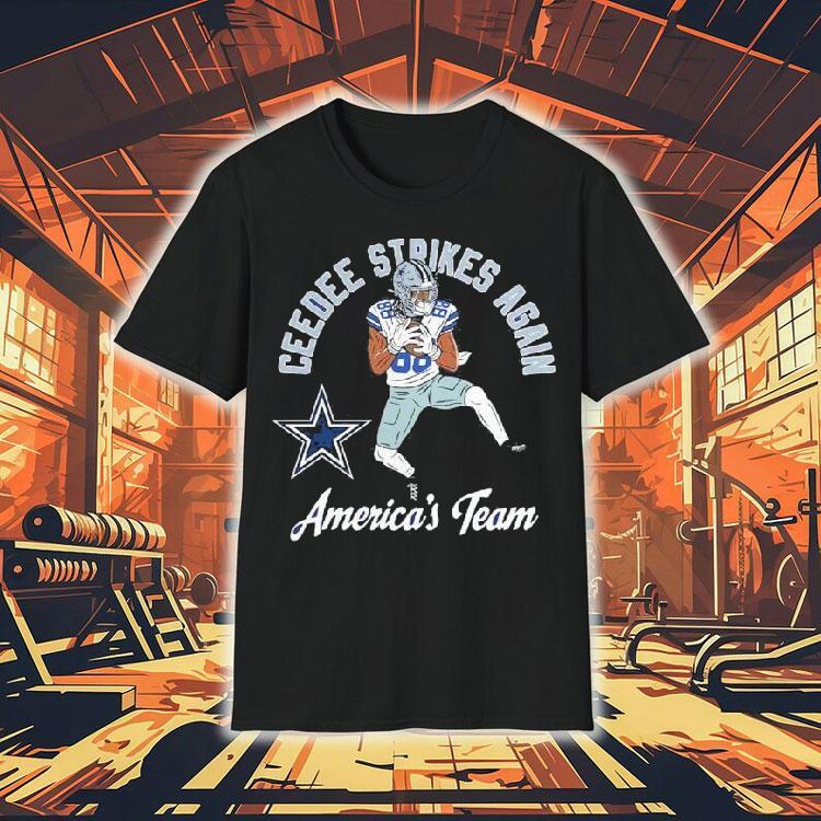 Ceedee Lamb Dallas Cowboys Ceedee Strikes Again America’s Team Shirt Ceedee Lamb Dallas Cowboys Ceedee Strikes Again America’s Team Shirt