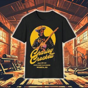 Charley Crockett Tour 2025 At The Cotillion Ballroom In Wichita Ks On August 20 Western Shirt