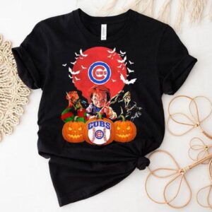 Chicago Cubs Chucky Freddy Krueger And Ghostface Horror Movie Halloween Shirt