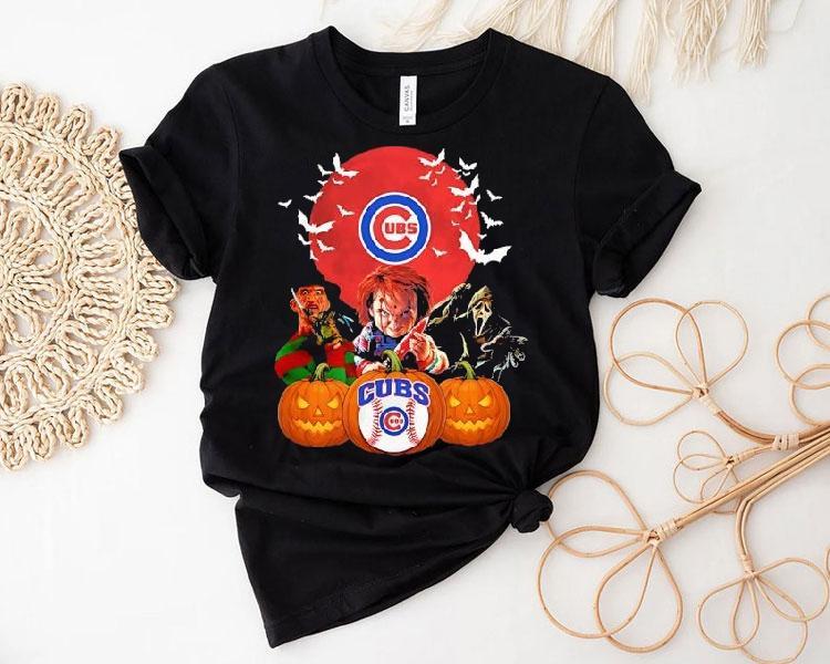 Chicago Cubs Chucky Freddy Krueger And Ghostface Horror Movie Halloween Shirt Chicago Cubs Chucky Freddy Krueger And Ghostface Horror Movie Halloween Shirt