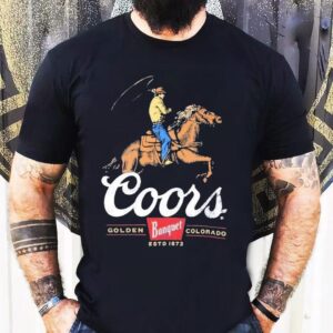 Coors Banquet Rodeo Cowboy Est 1873 Shirt