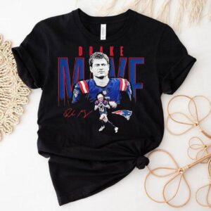 Drake Maye New England Patriots Football Signature Shirt