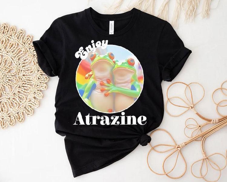 Frog Couple Enjoy Atrazine Shirt Frog Couple Enjoy Atrazine Shirt