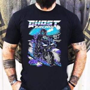 Ghost Racing Don’t Get Caught Gr Club Track Motor Flames Shirt