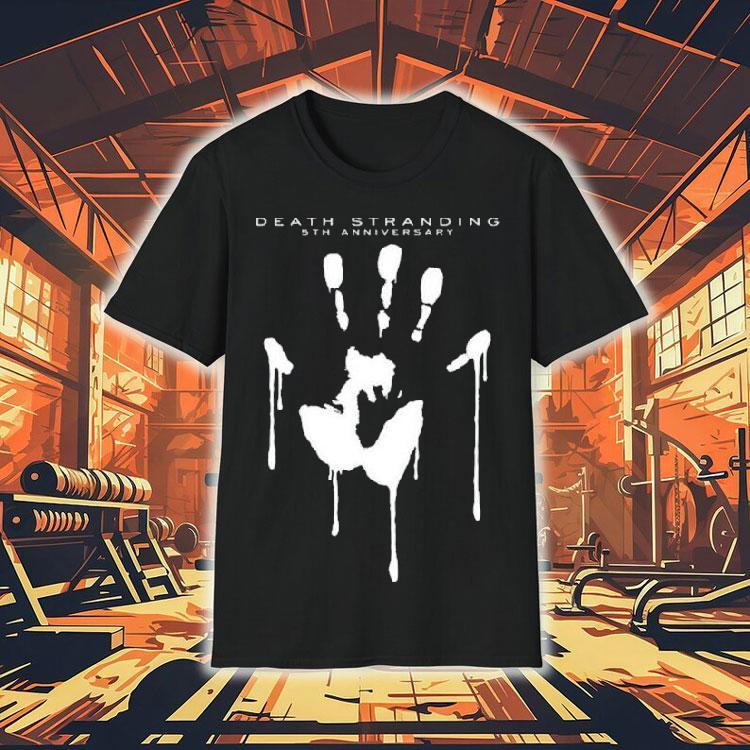 Hideo Kojima Death Stranding 5th Anniversary Hand Shirt Hideo Kojima Death Stranding 5th Anniversary Hand Shirt