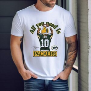Jordan Love All You Need Is Green Bay Packers Shirt