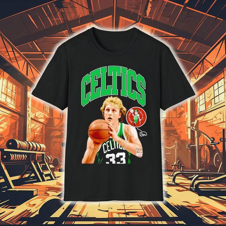 Larry Bird Boston Celtics Basketball Signature Shirt Larry Bird Boston Celtics Basketball Signature Shirt