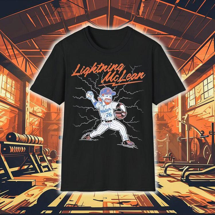Lightning Nolan Mclean New York Mets Baseball Shirt Lightning Nolan Mclean New York Mets Baseball Shirt