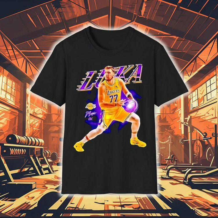 Luka Doncic Los Angeles Lakers Basketball Signature Graphic Shirt Luka Doncic Los Angeles Lakers Basketball Signature Graphic Shirt