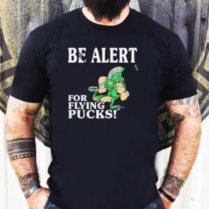 Michigan State Spartans Be Alert For Flying Pucks Shirt