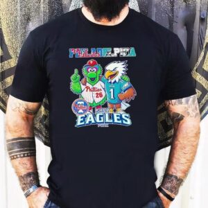 Philadelphia Phillies And Philadelphia Eagles Mascot Shirt