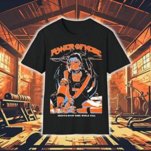 Power Of Kobe 2025 Event Dates With Anime Manga Character Style Punk Rock Shirt