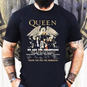Queen We Are The Champions 55th Anniversary 1970 2025 Thank You For The Memories Signatures Shirt