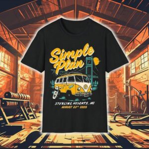 Simple Plan Tour Sterling Heights, Michigan August 23, 2025 Shirt