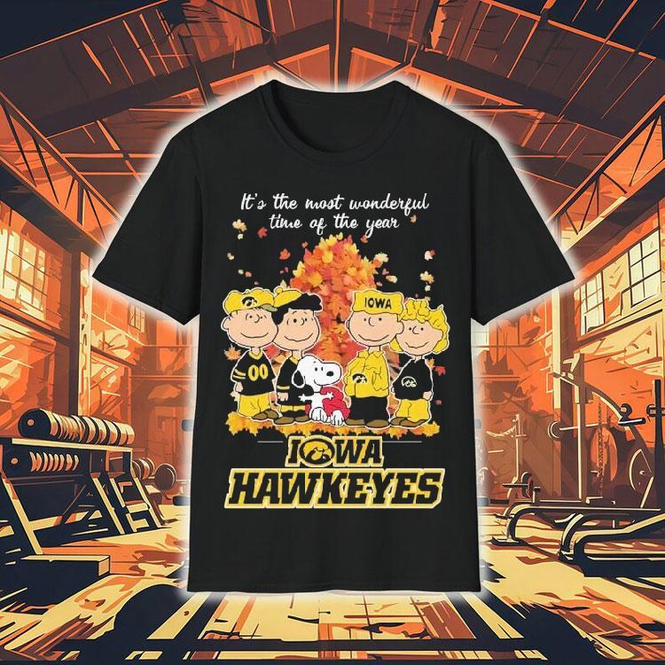 Snoopy And Friends The Peanuts Iowa Hawkeyes It’s The Most Wonderful Time Of The Year Shirt Snoopy And Friends The Peanuts Iowa Hawkeyes It’s The Most Wonderful Time Of The Year Shirt