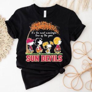Snoopy The Peanuts Arizona State Sun Devils It’s The Most Wonderful Time Of The Year Shirt