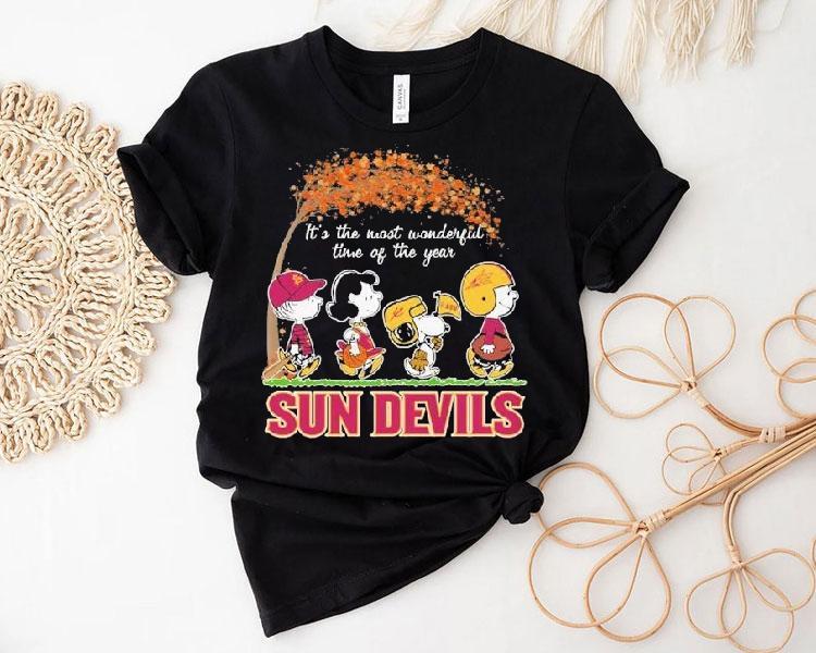 Snoopy The Peanuts Arizona State Sun Devils It’s The Most Wonderful Time Of The Year Shirt Snoopy The Peanuts Arizona State Sun Devils It’s The Most Wonderful Time Of The Year Shirt