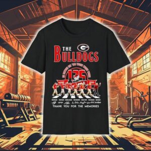 The Georgia Bulldogs Go Dawgs Sic ’em Woof Woof Woof Thank For The Memories Signatures Shirt