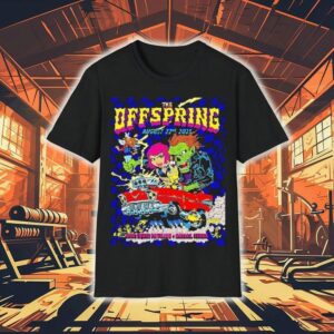 The Offspring Concert Dos Equis Pavilion, Dallas, Texas Tour Aug 22, 2025 Tour Shirt