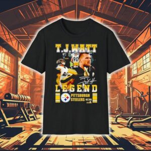 Tj Watt Legend Pittsburgh Slers Football Signature Tshirt