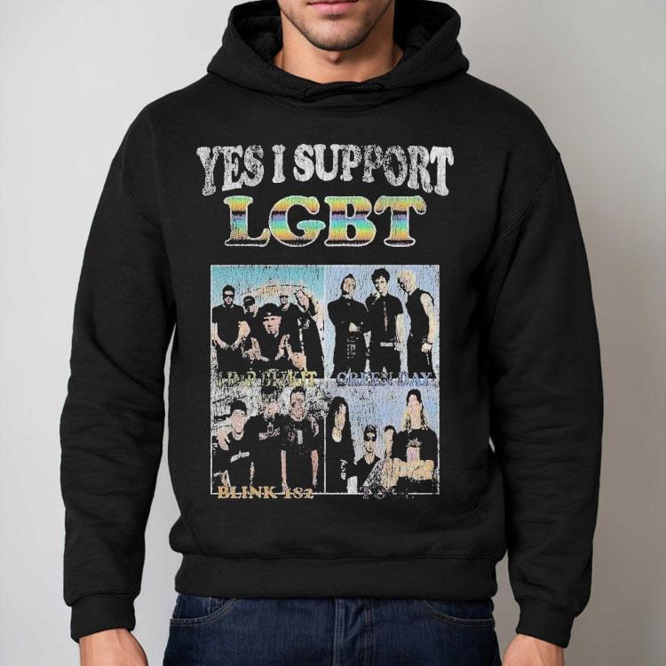 Blink-182 Yes I Support Lgbt Shirt Blink-182 Yes I Support Lgbt Shirt