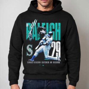 Cal Raleigh Seattle Mariners Single Season Catcher Home Run Record Shirt 2 Cal Raleigh Seattle Mariners Single Season Catcher Home Run Record Hoodie