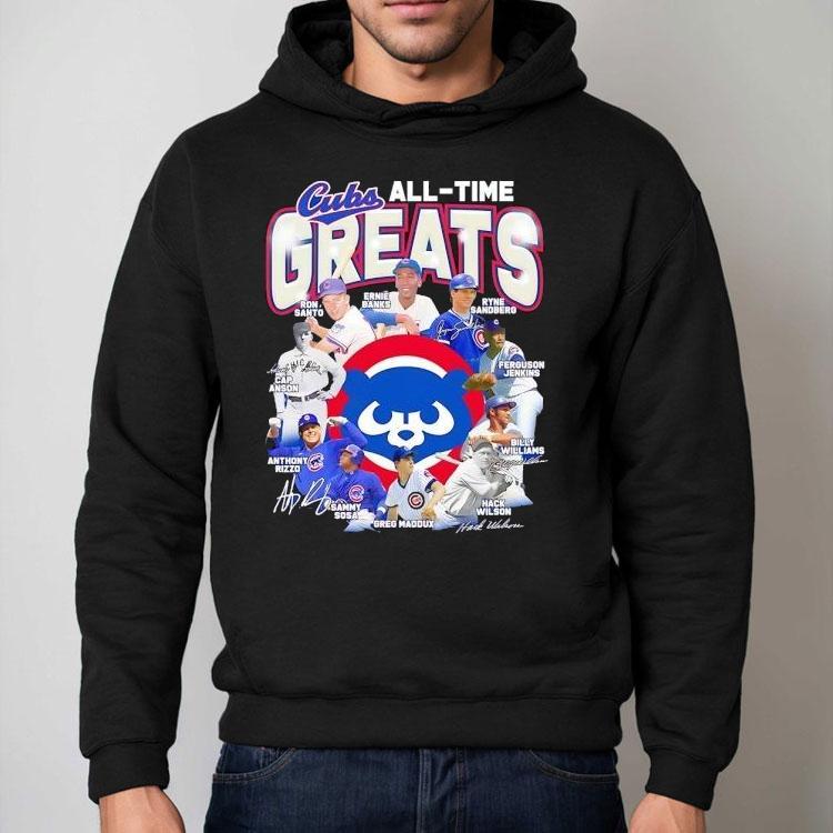 Chicago Cubs All-time Greats Legends Signatures Shirt Chicago Cubs All-time Greats Legends Signatures Shirt