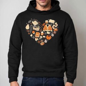 Cozy Autumn Hear Hoodie