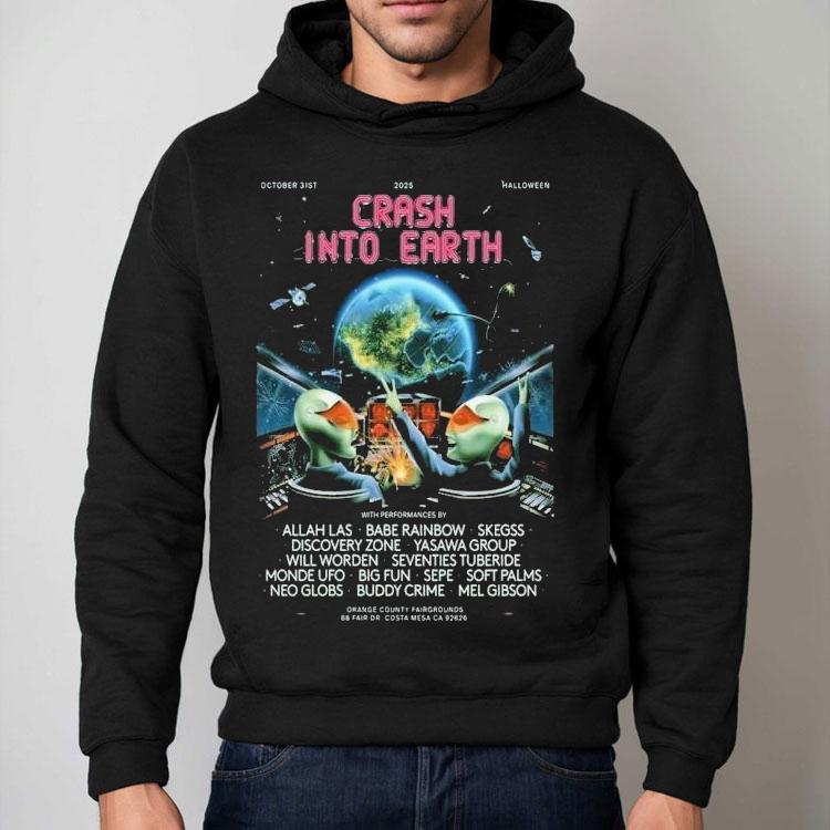 Crash Into Earth October 31, 2025 Halloween Shirt Crash Into Earth October 31, 2025 Halloween Shirt