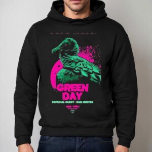 Green Day Bad Nerves Lima Per Aug Show Hoodie