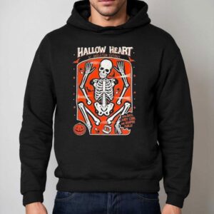 Hallow Heart Th Skeleton Cut Out Halloween Hoodie
