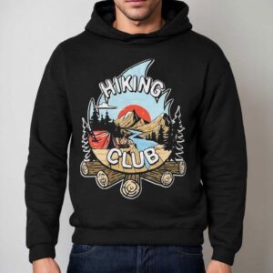 Hike Camp Climb Hiking Club Camping Hoodie