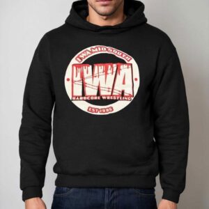 Iwa Mid South Hardcore Wrestling Est Hoodie