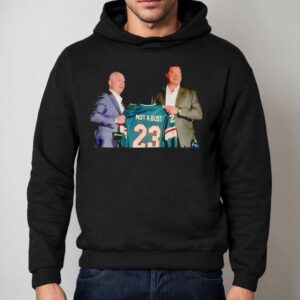John Hynes Coach Not A Bust Marco Rossi Minnesota Wild Hockey Shirt 2 John Hynes Coach Not A Bust Marco Rossi Minnesota Wild Hockey Hoodie