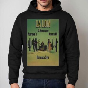 La Lom El Marchante Austin Tx Cactus Hoodie