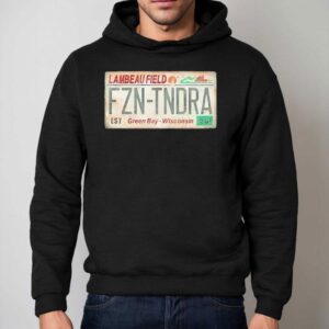 Lambeau Field License Plate Green Bay Wisconsin Vintage Hoodie