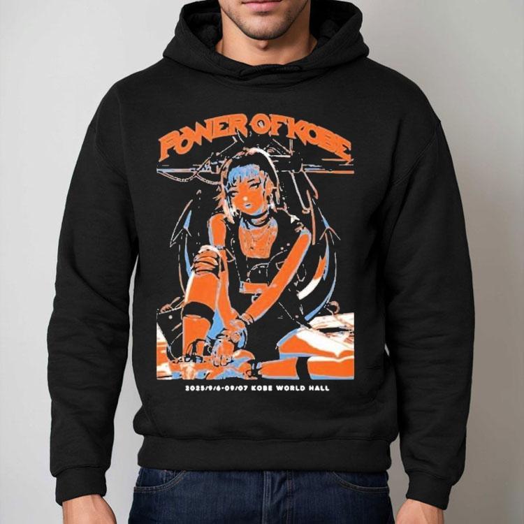 Power Of Kobe 2025 Event Dates With Anime Manga Character Style Punk Rock Shirt Power Of Kobe 2025 Event Dates With Anime Manga Character Style Punk Rock Shirt