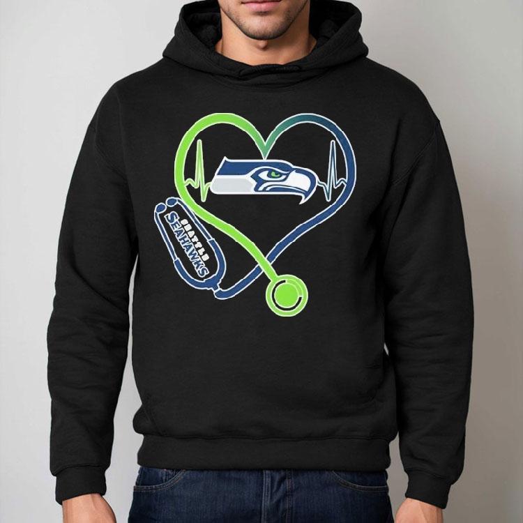 Seattle Seahawks Nurse Heartbeat Stethoscope Shirt Seattle Seahawks Nurse Heartbeat Stethoscope Shirt