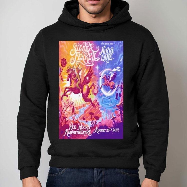 Sierra Ferrell Red Rocks Amphitheatre Morrison, Co Tour Aug 28 2025 Pegasus Shirt Sierra Ferrell Red Rocks Amphitheatre Morrison, Co Tour Aug 28 2025 Pegasus Shirt