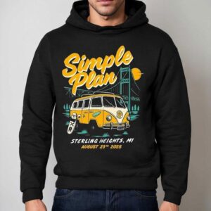 Simple Plan Tour Sterling Heights Michigan August Hoodie