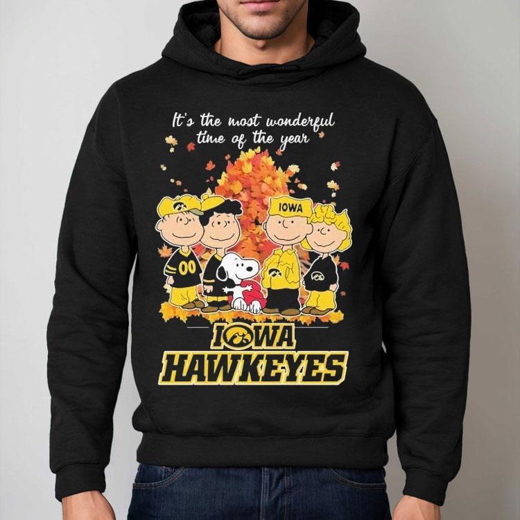 Snoopy And Friends The Peanuts Iowa Hawkeyes It’s The Most Wonderful Time Of The Year Shirt Snoopy And Friends The Peanuts Iowa Hawkeyes It’s The Most Wonderful Time Of The Year Shirt