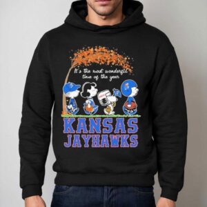 Snoopy The Peanuts Kansas Jayhawks It's The Most Wonderful Time Of The Year Shirt 2 Snoopy The Peanuts Kansas Jayhawks It S The Most Wonderful Time Of The Year Hoodie