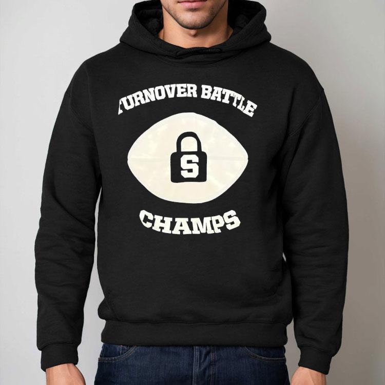 Turnover Battle Champs Football Lock Shirt Turnover Battle Champs Football Lock Shirt