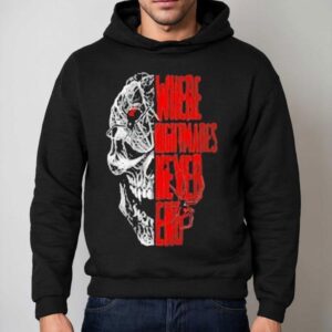 Where Nightmares Never End Knott S Scary Farm Spider Skull Hoodie