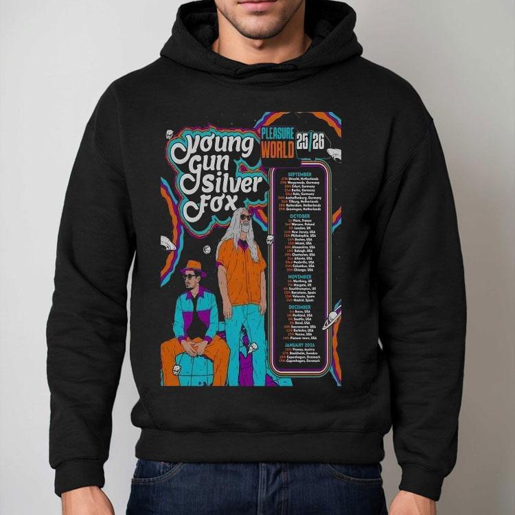 Young Gun Silver Fox Pleasure World Fall Tour 2026 Dates Shirt Young Gun Silver Fox Pleasure World Fall Tour 2026 Dates Shirt