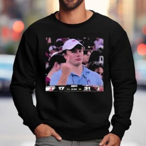 Angry Alabama Crimson Tide Fan Middle Finger Sweatshirt