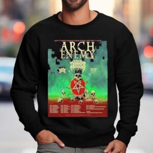 Arch Enemy North American Blood Dynasty 2025 Tour Tour Dates Shirt 3 Arch Enemy North American Blood Dynasty Tour Tour Dates Sweatshirt