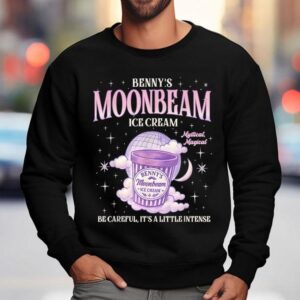 Benny's Moonbeam Ice Cream Be Careful It's A Little Intense Double Scoop Popsicle Shirt 3 Benny S Moonbeam Ice Cream Be Careful It S A Little Intense Double Scoop Popsicle Sweatshirt