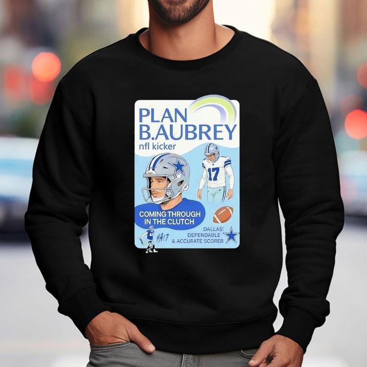 Brandon Aubrey Dallas Cowboys Nfl Kicker Coming Through In The Clutch Shirt Brandon Aubrey Dallas Cowboys Nfl Kicker Coming Through In The Clutch Shirt