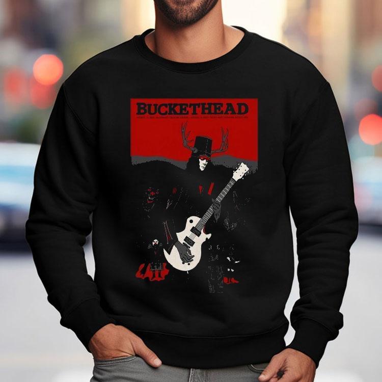 Buckethead Aug 15 Eugene, Oregon, Aug 16 Roseland Theater, Portland 2025 Shirt Buckethead Aug 15 Eugene, Oregon, Aug 16 Roseland Theater, Portland 2025 Shirt